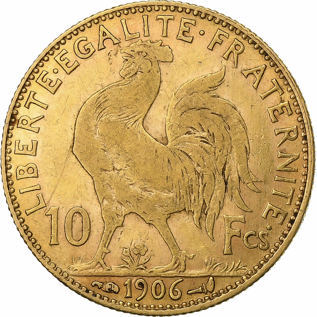 France, 10 Francs, Marianne, 1906, Paris, Or, TTB, Gadoury:1017, KM:846