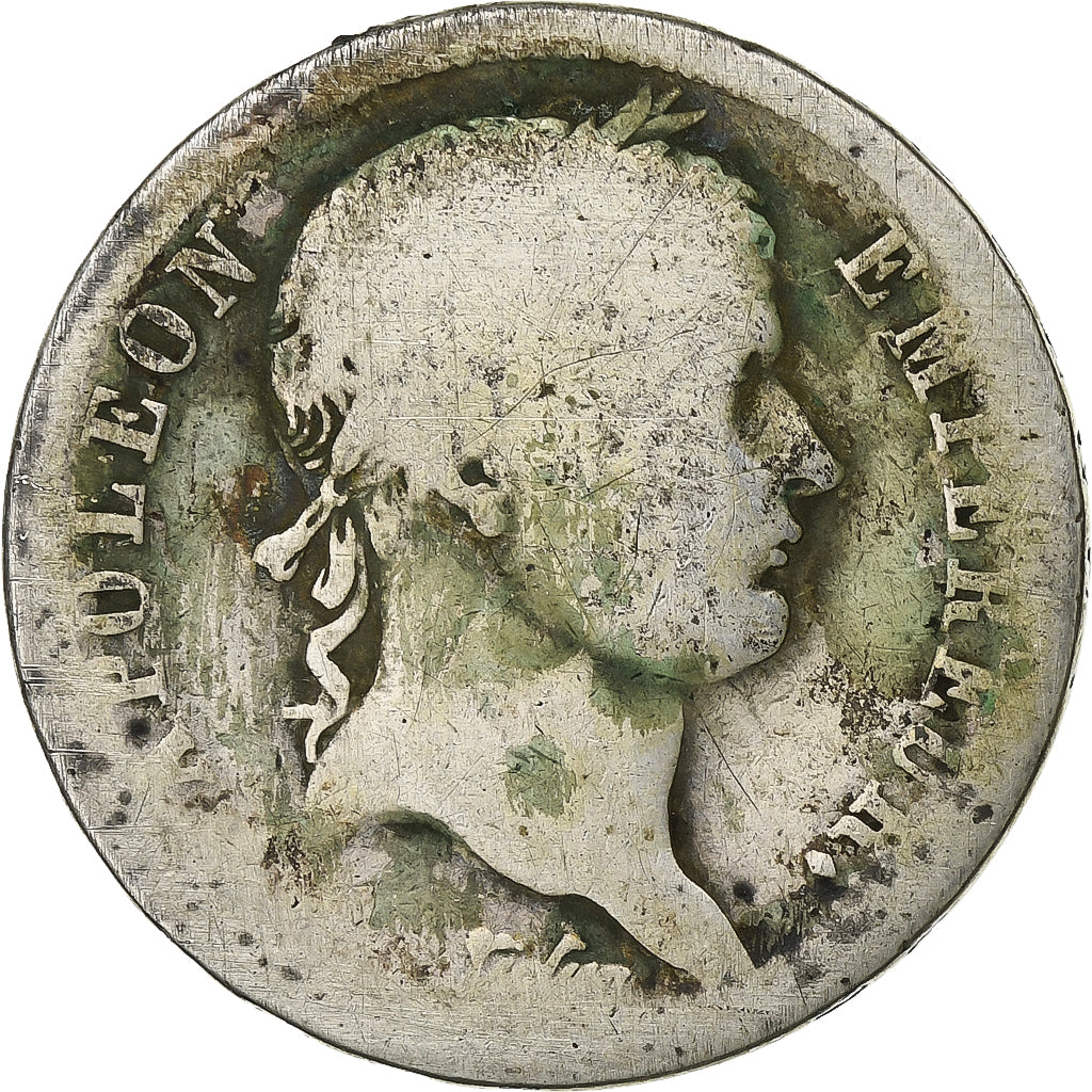Francia, Napoleon I, 2 Francs, 1811, Rouen, Argento, B, Gadoury:501, KM:693.2