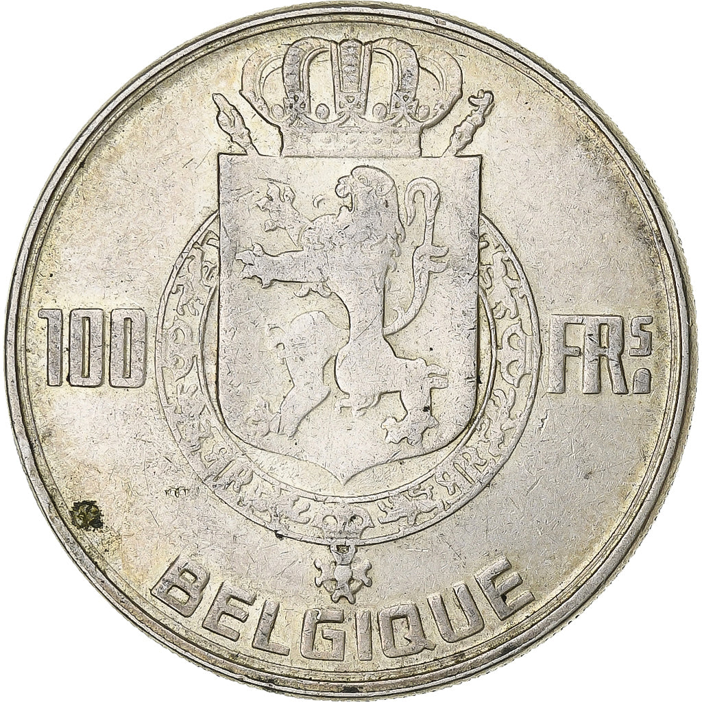 Belgique, Régence Prince Charles, 100 Francs, 100 Frank, 1950, Argent, TTB