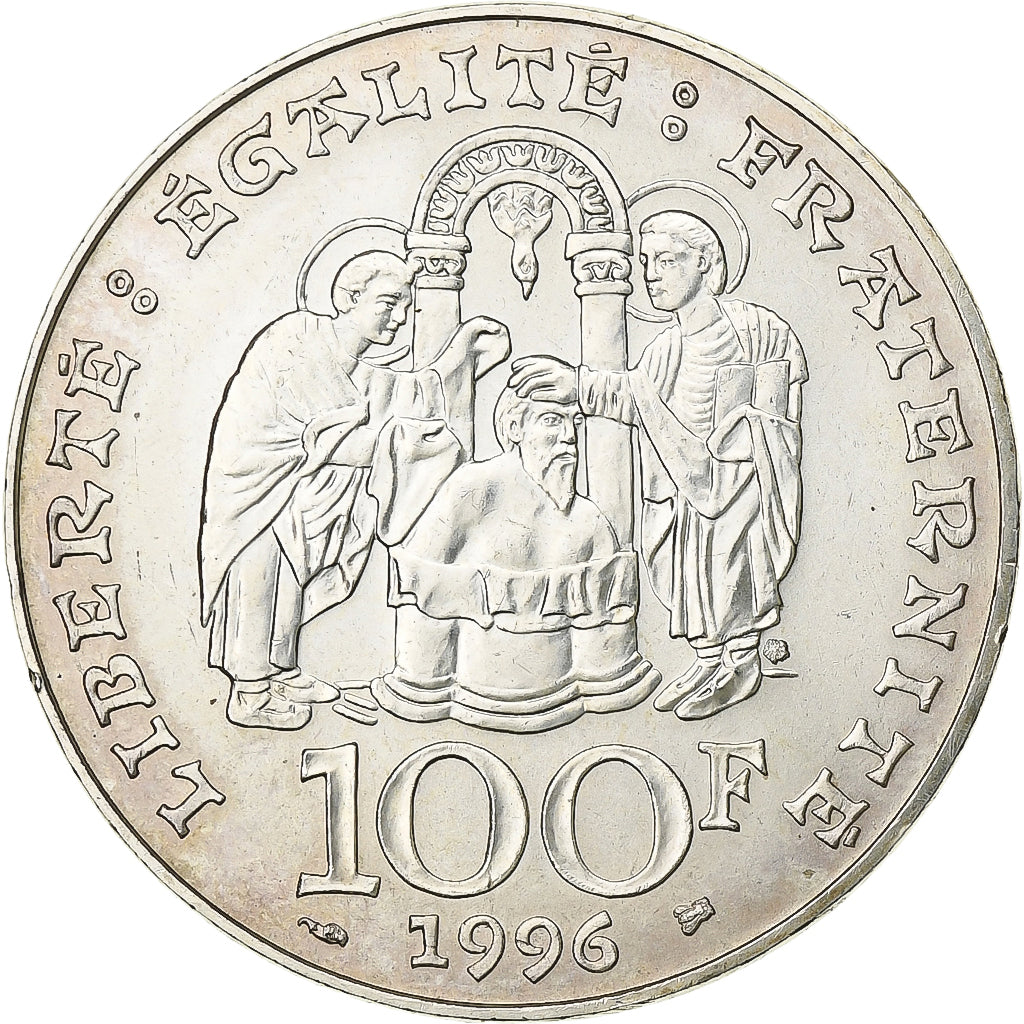 France, 100 Francs, Clovis, 1996, Argent, SUP, Gadoury:953, KM:1180