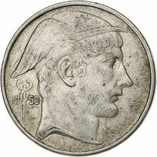 Belgium, Régence Prince Charles, 50 Francs, 50 Frank, 1950, Silver, EF(40-45)
