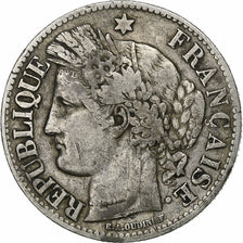 Francia, 2 Francs, Cérès, 1871, Paris, Argento, MB+, Gadoury:530, KM:817.1