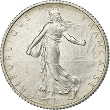 France, Franc, Semeuse, 1915, Paris, Silver, AU(55-58), Gadoury:467, KM:844.1
