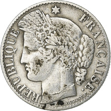 France, 50 Centimes, Cérès, 1888, Paris, Silver, VF(30-35), Gadoury:419a