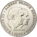 Mónaco, Rainier III, 100 Francs, 1982, Prata, AU(55-58), Gadoury:MC 163, KM:161