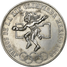 Mexico, 25 Pesos, 1968, Mexico City, Silver, AU(50-53), KM:479.1