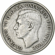 Australia, George VI, Florin, 1947, Melbourne, Silver, EF(40-45), KM:40a