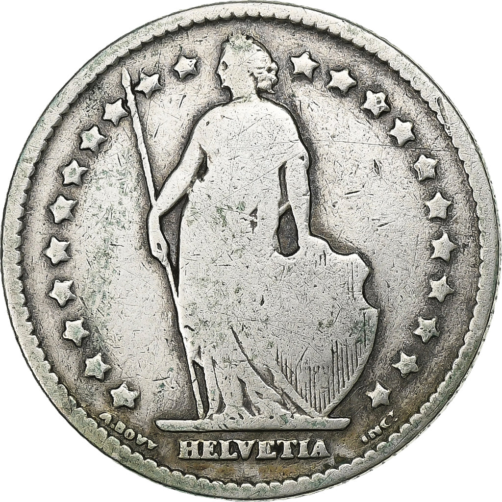 Switzerland, Franc, 1898, Bern, Silver, VF(20-25), KM:24