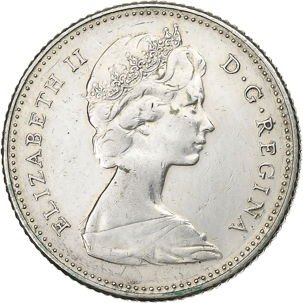 Kanada, Elizabeth II, 10 Cents, 1867-1967, Royal Canadian Mint, Silber, VZ