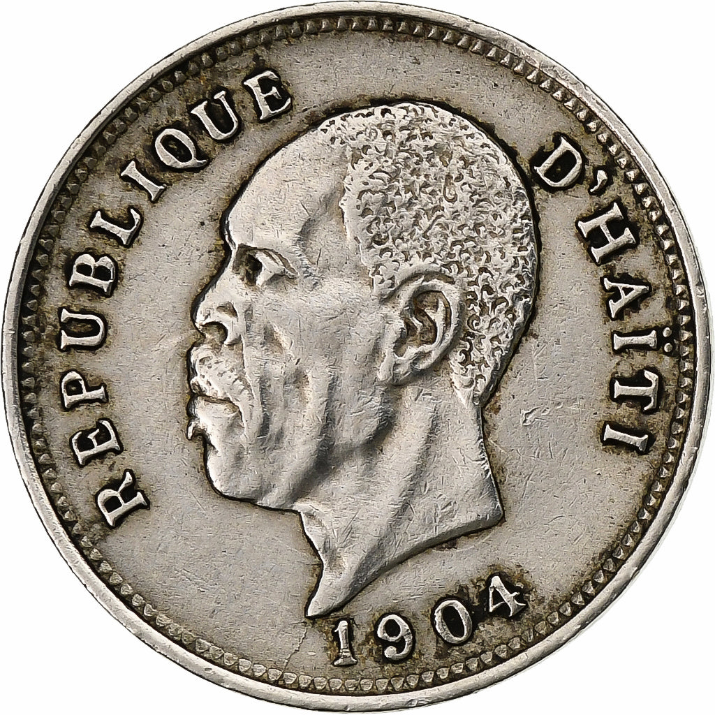 Haiti, Pierre Nord Alexis, 5 Centimes, 1904, Copper-nickel, AU(50-53), KM:53