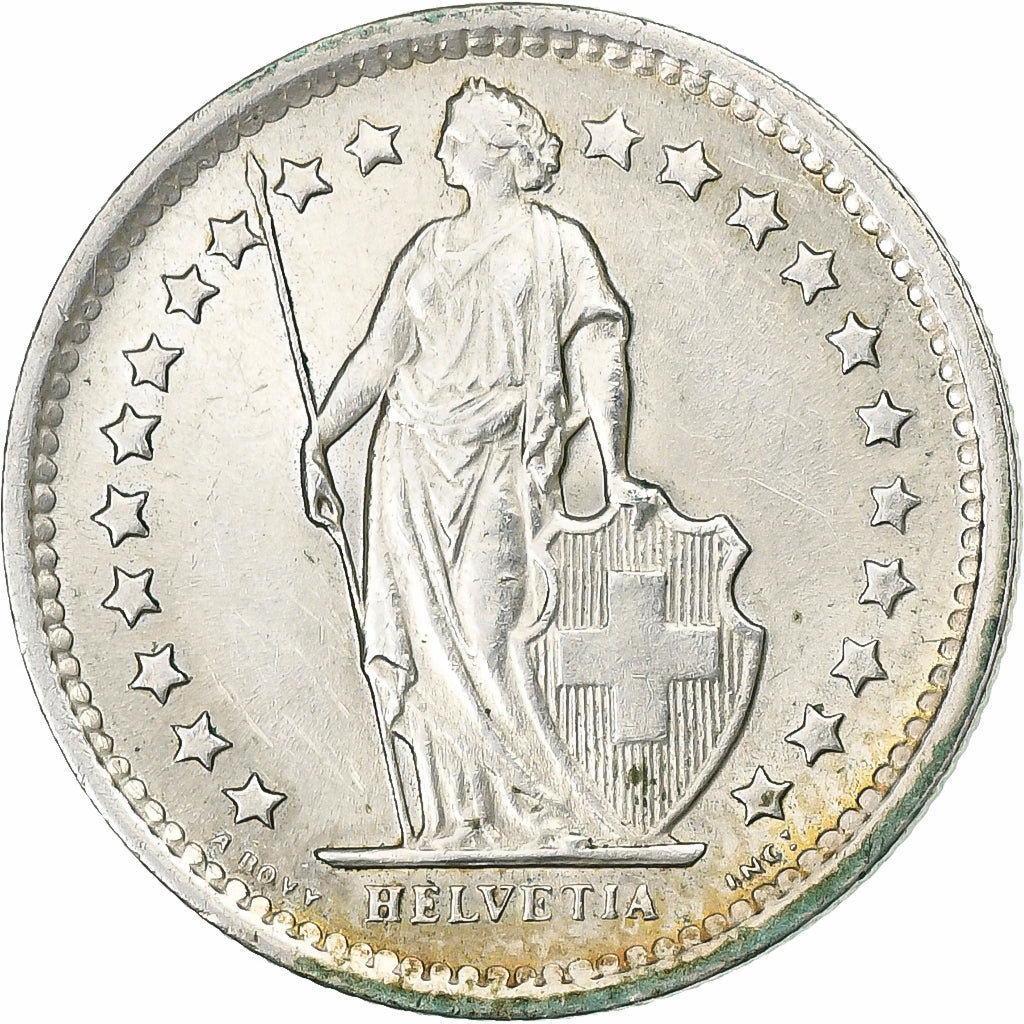 Svizzera, 1/2 Franc, 1967, Bern, Argento, SPL-, KM:23