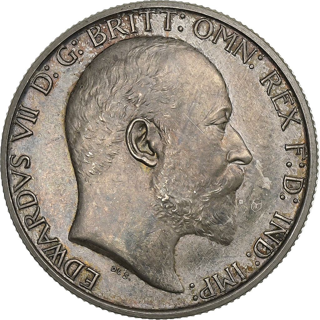Great Britain, Edward VII, Florin, Two Shillings, 1902, Silver, MS(60-62)