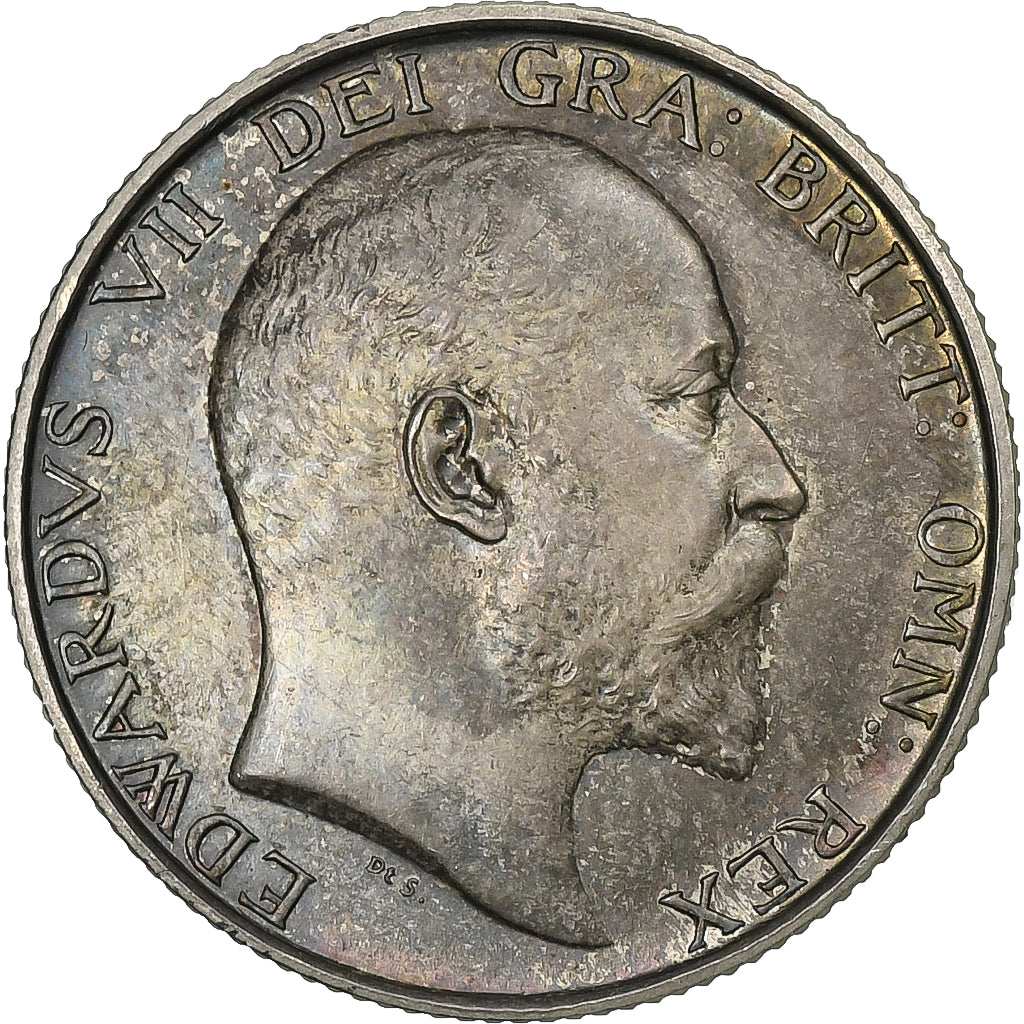 Gran Bretaña, Edward VII, Shilling, 1902, Plata, EBC+, KM:800