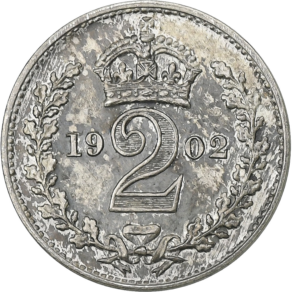 Gran Bretagna, Edward VII, 2 Pence, 1902, Argento, SPL, KM:796