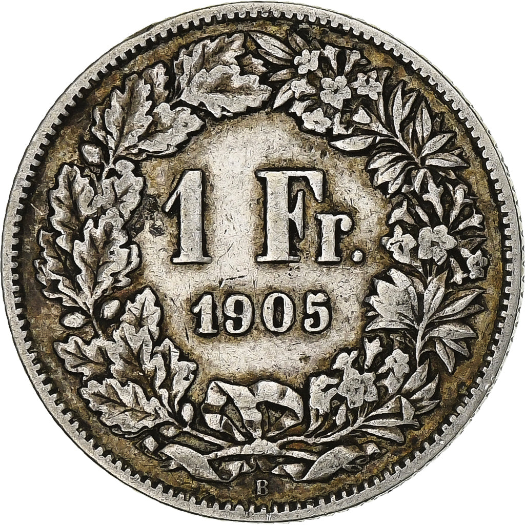Svizzera, Franc, 1905, Bern, Argento, MB+, KM:24