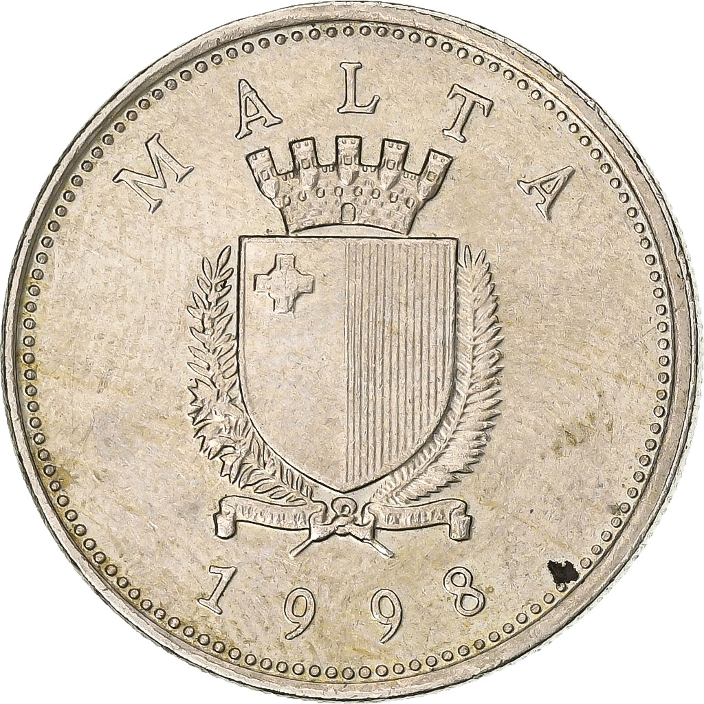 Malta, 10 Cents, 1998, Kupfer-Nickel, VZ, KM:96