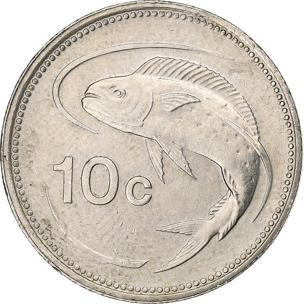 Malta, 10 Cents, 1998, Kupfer-Nickel, VZ, KM:96