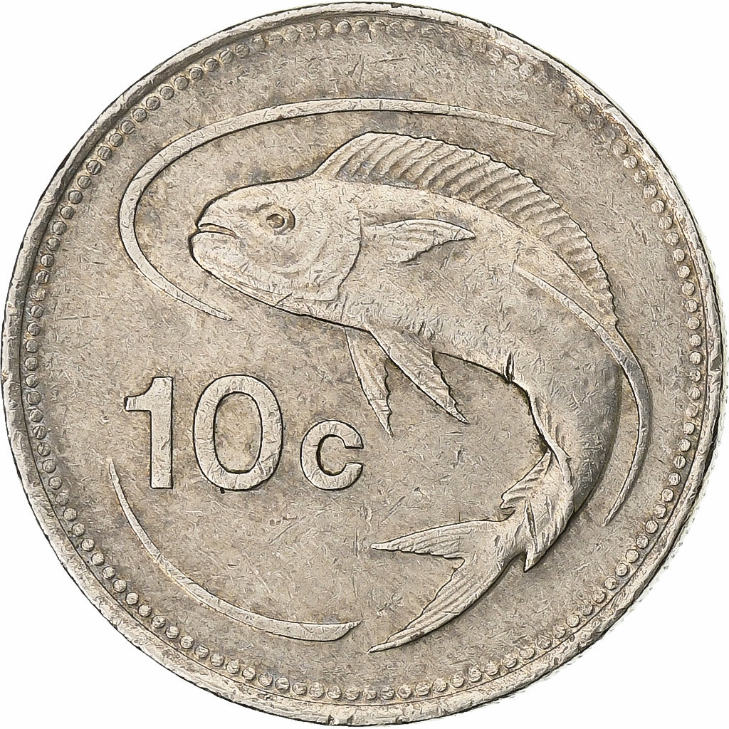 Malta, 10 Cents, 1992, Copper-nickel, EF(40-45), KM:96