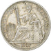 French Indo-China, 10 Cents, 1937, Paris, Silver, AU(50-53), Lecompte:174