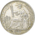 French Indo-China, 10 Cents, 1937, Paris, Silver, AU(50-53), Lecompte:174