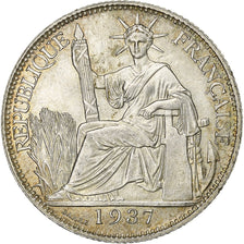 Indocia Francese, 20 Cents, 1937, Paris, Argento, SPL-, Lecompte:236, KM:17.2