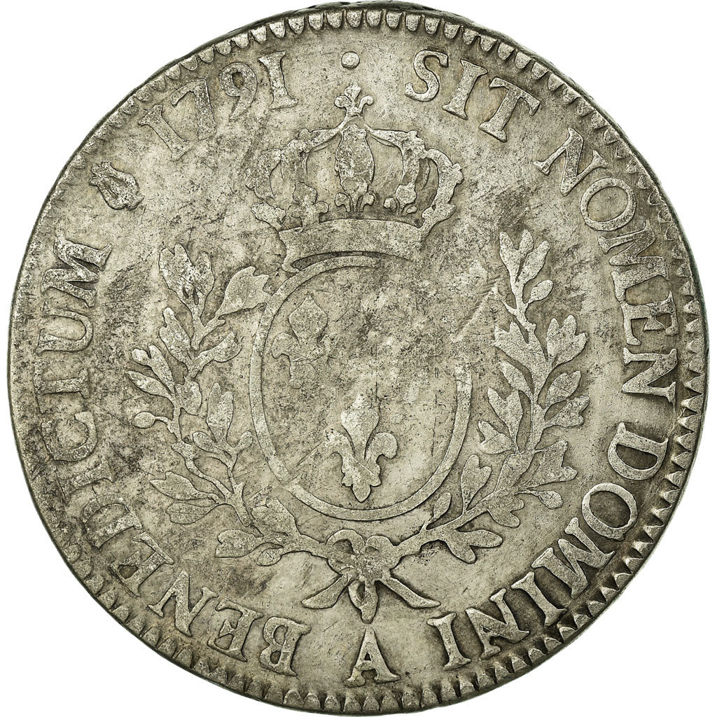 Coin, France, Louis XVI, Écu aux branches d'olivier, Ecu, 1791, Paris