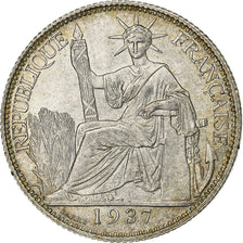 Indochine française, 20 Cents, 1937, Paris, Argent, SUP, Lecompte:236, KM:17.2