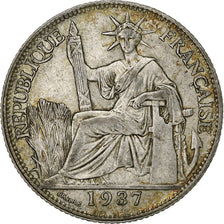 Indochine française, 20 Cents, 1937, Paris, Argent, SUP, Lecompte:236, KM:17.2