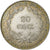 French Indo-China, 20 Cents, 1937, Paris, Silver, AU(55-58), Lecompte:236