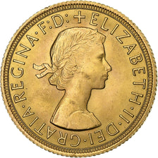 Grande-Bretagne, Elizabeth II, Souverain, 1963, Or, SUP, KM:908