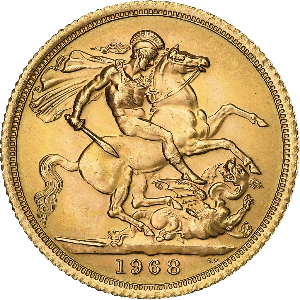 Grande-Bretagne, Elizabeth II, Sovereign, 1968, Or, SUP, KM:908