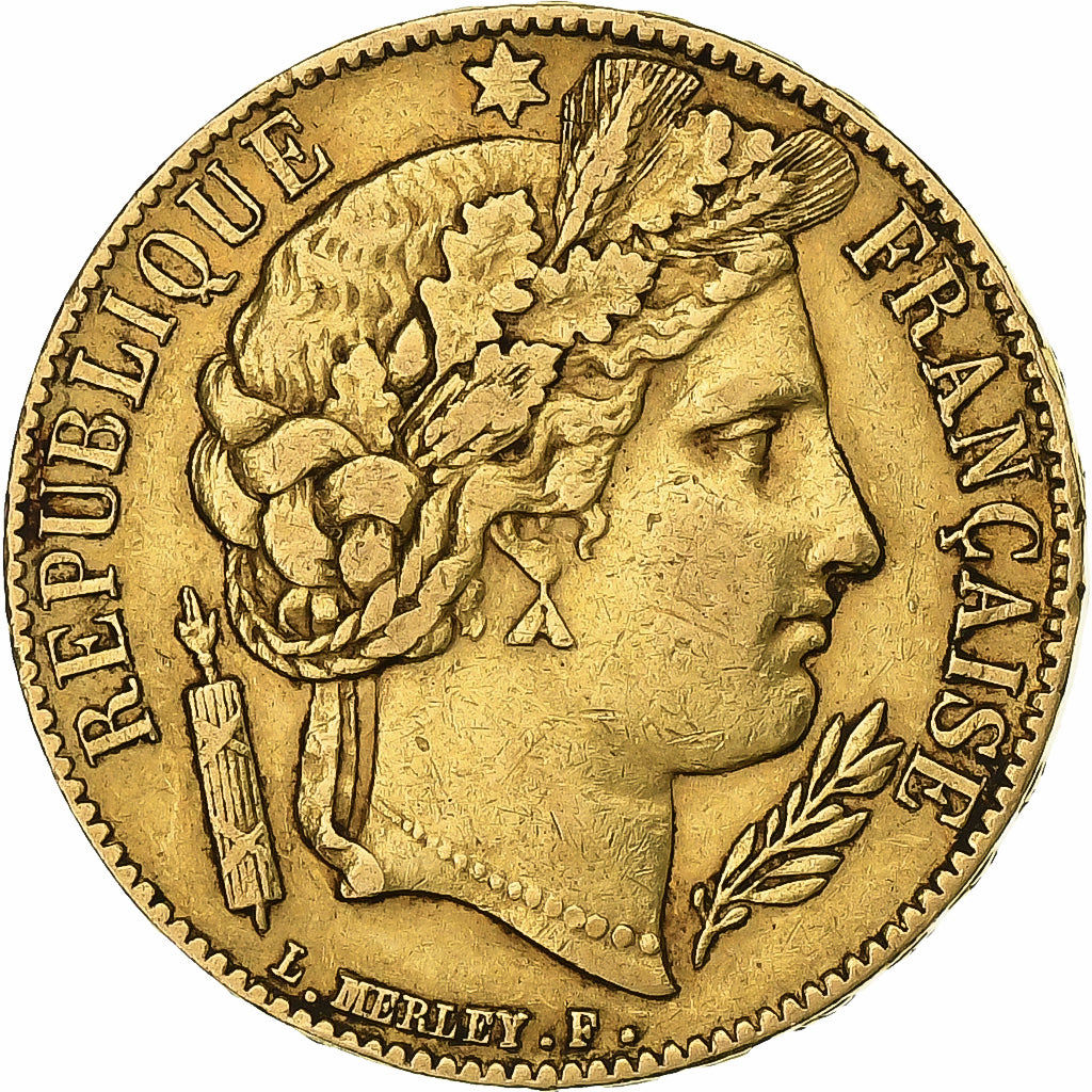 France, 20 Francs, Cérès, 1851, Paris, Or, TTB+, Gadoury:1059, KM:762