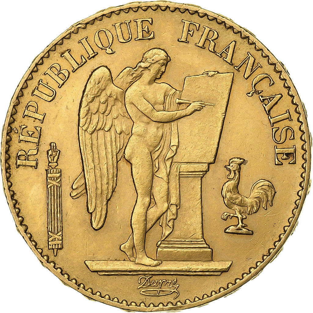 France, 20 Francs, Génie, 1886, Paris, Or, SUP, Gadoury:1063, KM:825