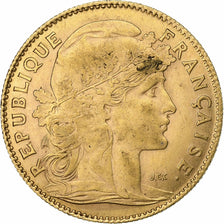 Francia, 10 Francs, Marianne, 1912, Paris, Oro, MBC, Gadoury:1017, KM:846