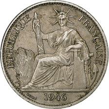 French Indo-China, 50 Cents, 1946, Paris, Copper-nickel, EF(40-45)