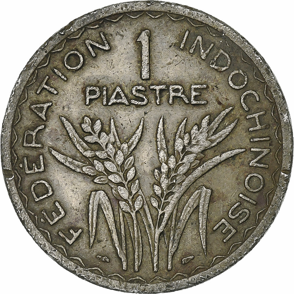 Frans Indo-China, Piastre, 1947, Paris, Cupro-nikkel, ZF, Lecompte:320, KM:32.2