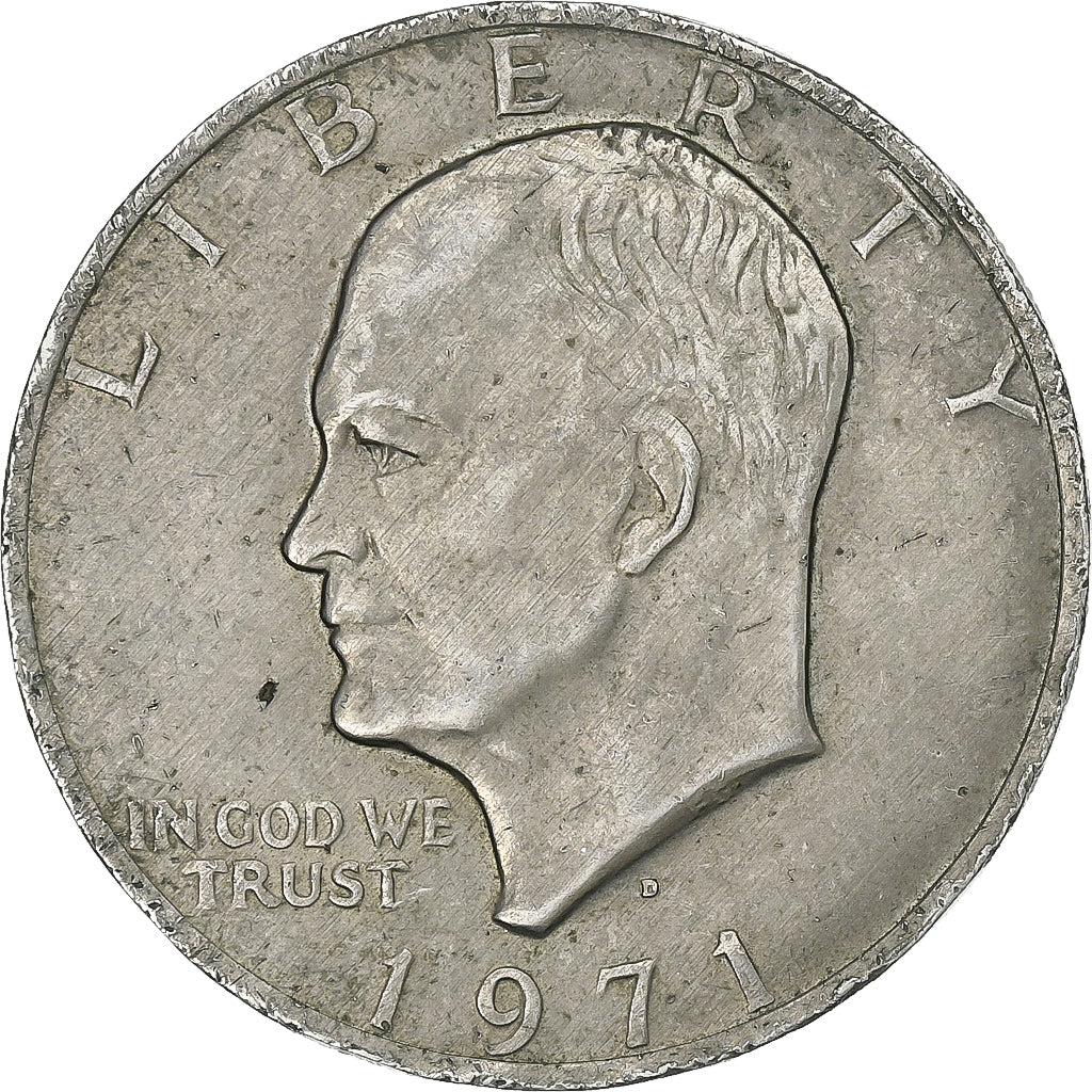 Estados Unidos, Dollar, Eisenhower, 1971, U.S. Mint, Cobre - níquel recubierto