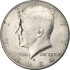 United States, Half Dollar, Kennedy, 1984, U.S. Mint, Copper-Nickel Clad Copper