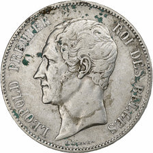 Belgium, Leopold I, 5 Francs, 5 Frank, 1850, Silver, VF(30-35), KM:17