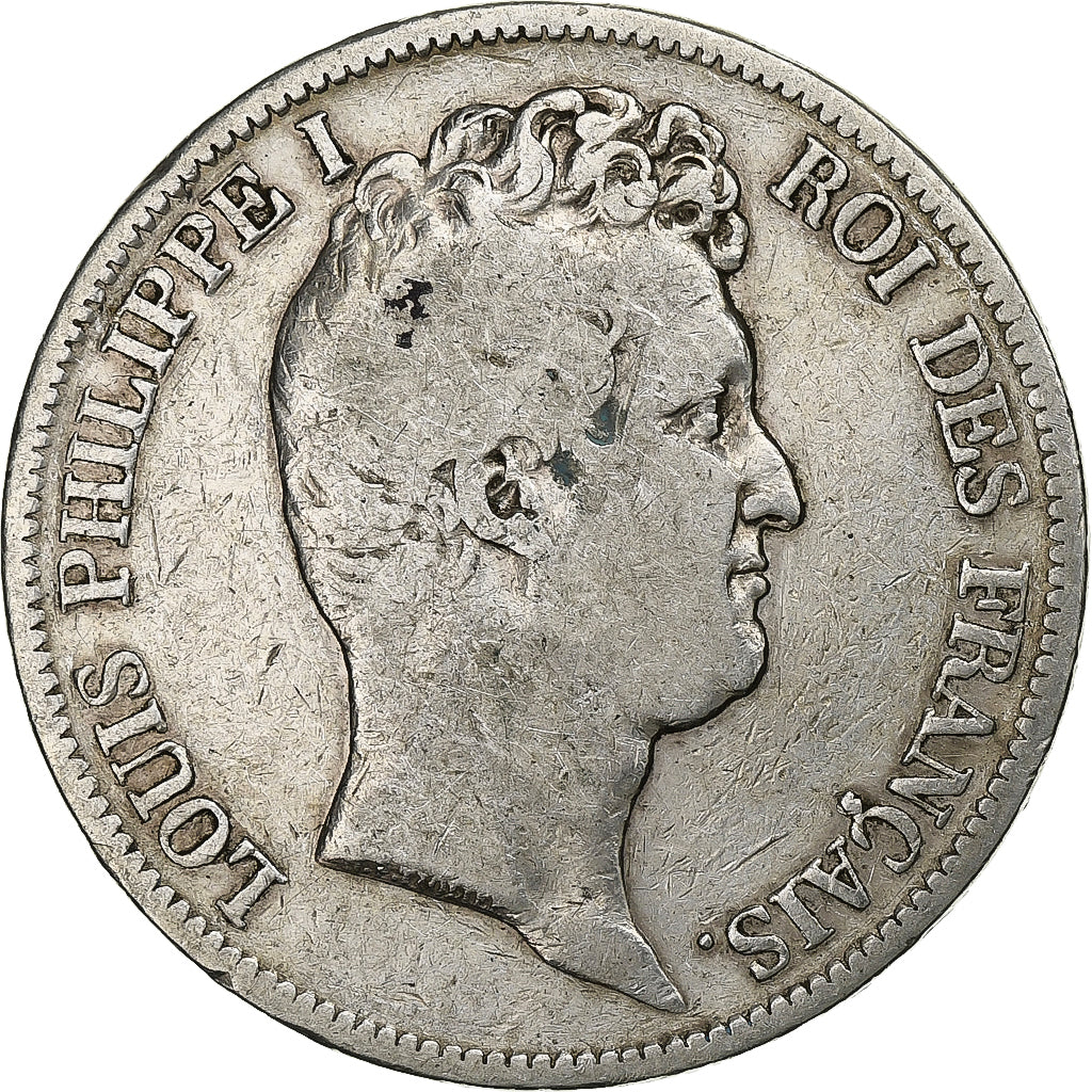 France, Louis-Philippe I, 5 Francs, 1831, Paris, Silver, VF(20-25), Gadoury:676