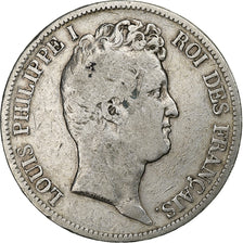 France, Louis-Philippe I, 5 Francs, 1831, Paris, Silver, VF(20-25), Gadoury:676