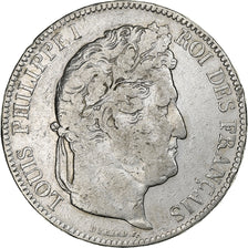 France, Louis-Philippe I, 5 Francs, 1841, Rouen, Silver, VF(30-35), Gadoury:678