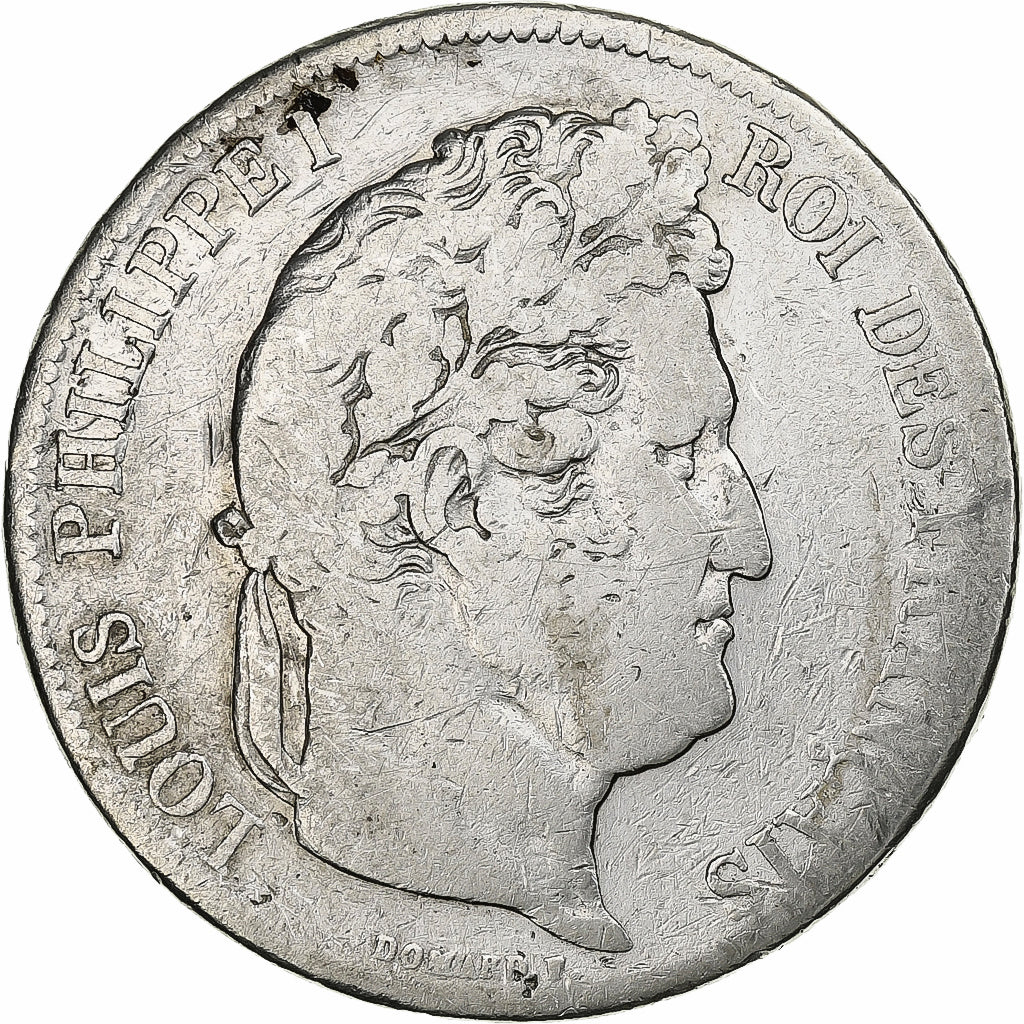 France, Louis-Philippe I, 5 Francs, 1838, Paris, Silver, VF(20-25), Gadoury:678