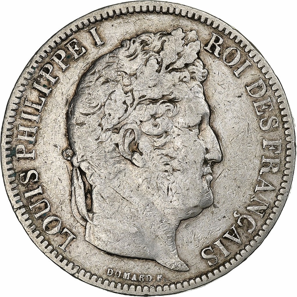 France, Louis-Philippe I, 5 Francs, 1831, Paris, Silver, VF(20-25)