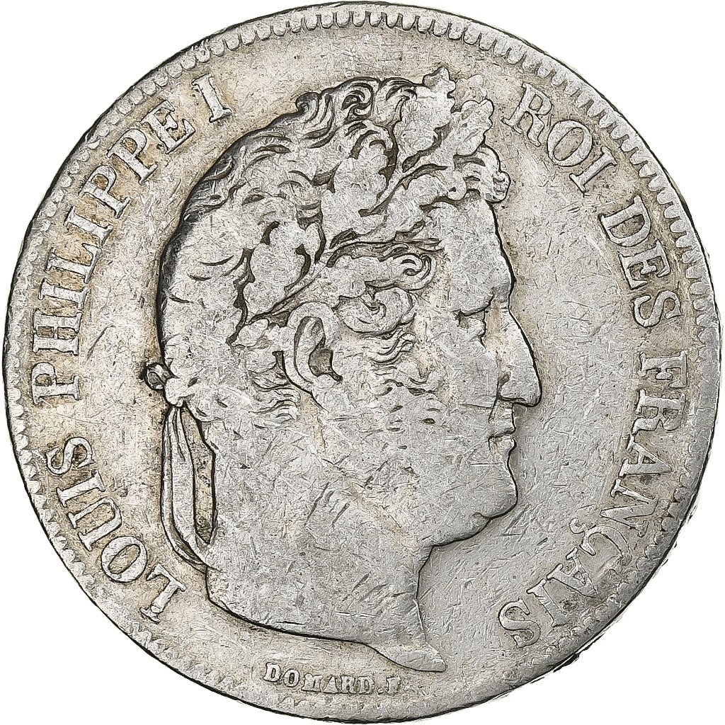 France, Louis-Philippe I, 5 Francs, 1832, Paris, Silver, VF(20-25), KM:749.1