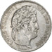 France, Louis-Philippe I, 5 Francs, 1837, Paris, Silver, VF(30-35), Gadoury:678