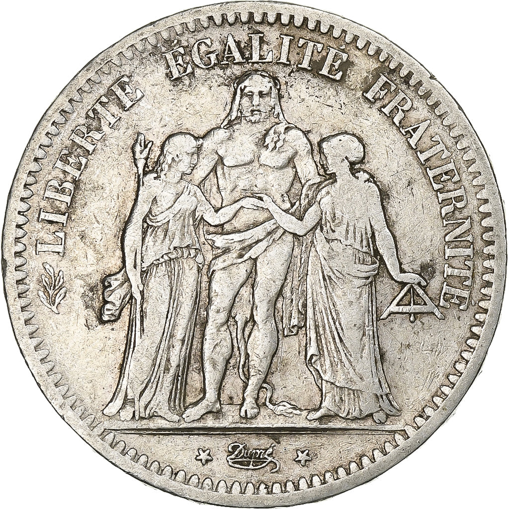 Francia, 5 Francs, Hercule, 1848, Paris, Argento, MB+, Gadoury:683, KM:756.1