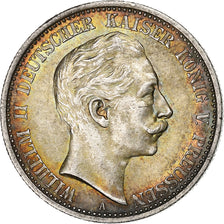 German States, PRUSSIA, Wilhelm II, 2 Mark, 1905, Berlin, Silver, AU(50-53)