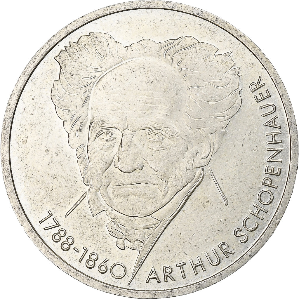 République fédérale allemande, 10 Mark, 1988, Munich, Argent, SUP, KM:168