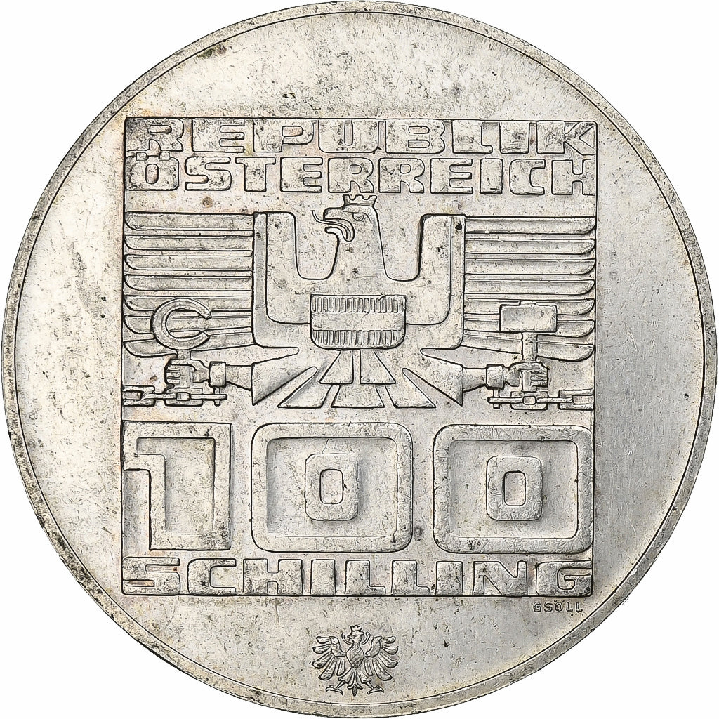 Austria, 100 Schilling, 1976, Silver, AU(55-58), KM:2929